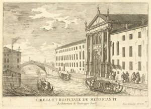 Chiesa et Hospitale de Mendicanti (plaat 35) door Luca Carlevariis
