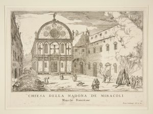 Chiesa della Madonna dei Miracoli door Luca Carlevarijs