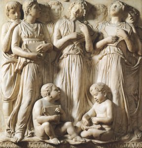 Detail van Cantoria (koorgalerij) in de Kathedraal van Santa Maria del Fiore, Florence