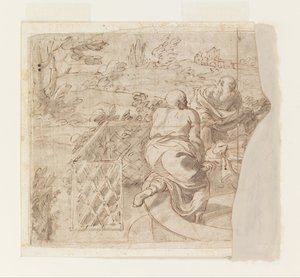 Ontwerp voor Susanna en de Ouderen door Luca Giordano