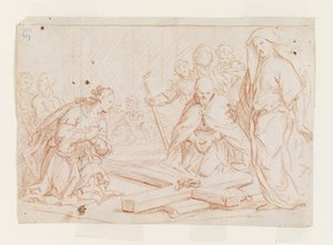 De vondst van het kruis door Luca Giordano