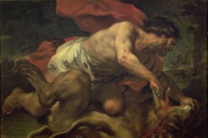 Simson en de Leeuw door Luca Giordano