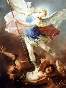 Sint-Michiel verslaat demon, door Luca Giordano (1634-1705)