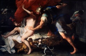 Tarquinius en Lucretia door Luca Giordano