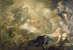 De Droom van Salomo door Luca Giordano