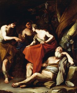 De dronkenschap van Noach, door Luca Giordano door Luca Giordano