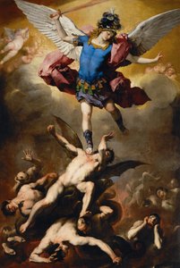 De val van de Rebel Angels door Luca Giordano