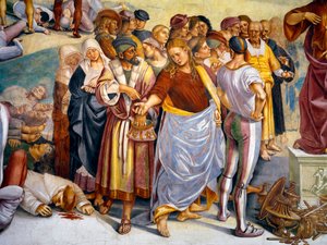 Voorspelling en feiten van de antichrist 1499-1502 (fresco)