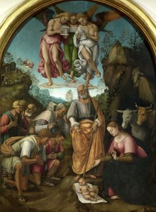 De aanbidding van de herders, 1521