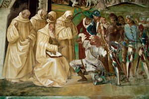 Vita van de heilige Benedictus da Nurcia door Luca Signorelli