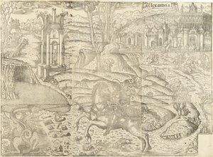 Sint Joris en de Draak door Lucantonio degli Uberti