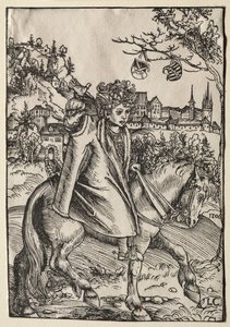 Een Jongen te Paard door Lucas Cranach