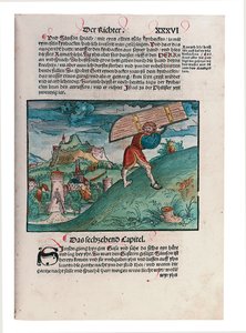 Illustratie uit het Oude Testament, deel II, Jozua - Esther, uit de Bijbel, vertaald door Martin Luther, Wittenberg, 1524
