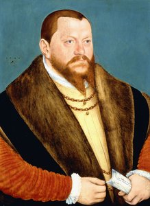 Portret van hertog Augustus van Saksen