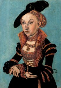 Portret van Sibylle van Cleve, keurvorstin van Saksen, 1535