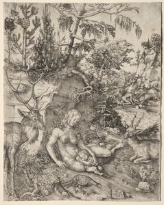 De Boetedoening van St. Johannes Chrysostomus door Lucas Cranach