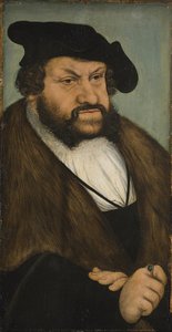 Portret van keurvorst Johan de Standvastige van Saksen (1468-1532) door Lucas Cranach d.Æ.