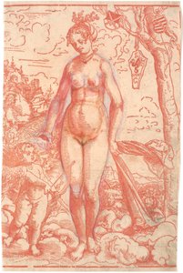 Venus en Cupido door Lucas Cranach d.Æ.