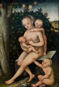 Caritas door Lucas Cranach the Elder
