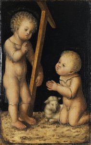 Christus en Johannes de Doper als kinderen