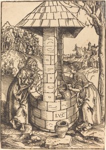 Christus en de Vrouw van Samaria door Lucas Cranach the Elder