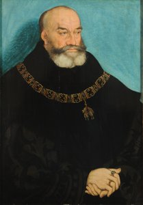 Duits: Portret van George de baardige, hertog van Saksen Portret van George de baardige, keurvorst van Saksen (1471-1539) door Lucas Cranach the Elder