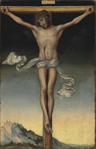 Duits: Christus am Kreuz Christus aan het Kruis door Lucas Cranach the Elder