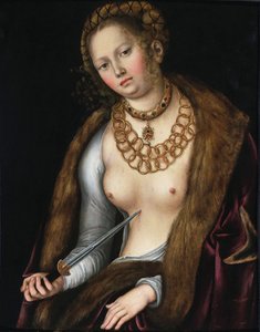 Lucretia door Lucas Cranach the Elder