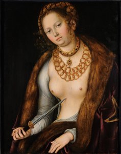 Lucretia door Lucas Cranach the Elder