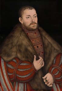 Portret van Joachim II, keurvorst van Brandenburg door Lucas Cranach the Elder