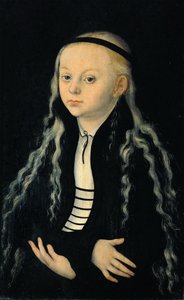 Portret van een jong meisje (vermoedelijk een portret van Magdalena Luther)