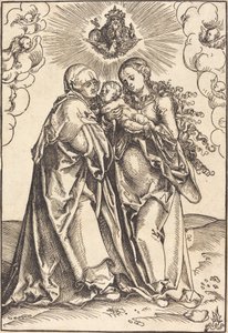 Sint Anna en de Maagd met het Kind door Lucas Cranach the Elder