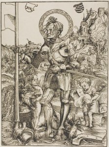 Sint Joris staand door Lucas Cranach the Elder