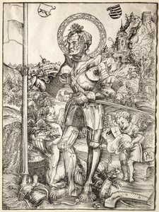 Sint Joris Staand, 1506 door Lucas Cranach the Elder