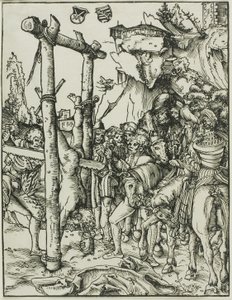 Sint Simon, uit Het martelaarschap van de apostelen door Lucas Cranach the Elder