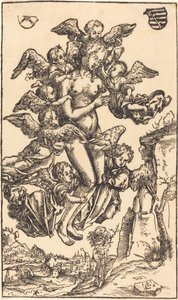 De Extase van Sint Maria Magdalena door Lucas Cranach the Elder