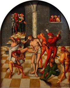 De geseling van Christus, 1538 door Lucas Cranach the Elder