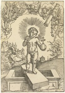 Het Kind Christus als Verlosser door Lucas Cranach the Elder