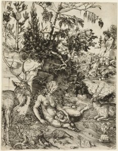De boetedoening van Johannes Chrysostom door Lucas Cranach the Elder