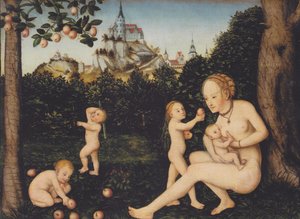Liefdadigheid door Lucas Cranach the Younger