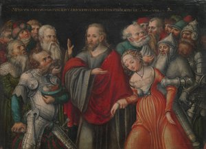 Christus en de overspelige vrouw, ca. 1545-50