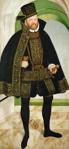 Portret van Augustus, keurvorst van Saksen 1526-1586, ca. 1570 door Lucas Cranach the Younger