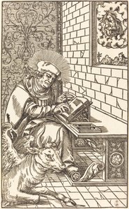 Sint Lucas door Lucas Cranach the Younger
