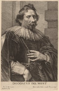 Deodat Delmont door Lucas Emil Vorsterman after Sir Anthony van Dyck