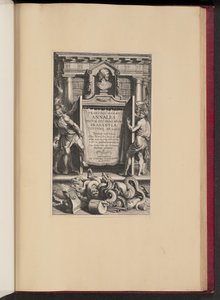 Titelpagina voor Franciscus van Haer, Annales Ducum seu Principum Brabantiae, III door Lucas Emil Vorsterman after Sir Peter Paul Rubens