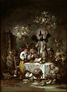 Allegorische caprice. De gierigheid door Lucas Velázquez