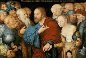 Christus en de Vrouw Betrapt op Overspel, c.1520-50