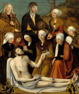 De klaagzang door Lucas studio of Cranach