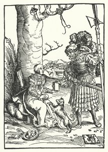 David en Abigail door Lucas the Elder (after) Cranach