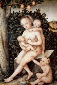 Charite door Lucas the Elder Cranach